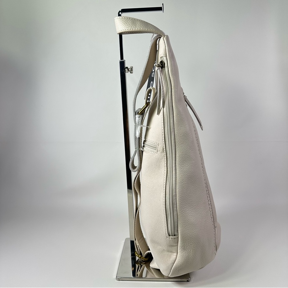 NWT Women’s The Sak Geo Ivory Leather Sling Bag/Backpack - Picture 5 of 10